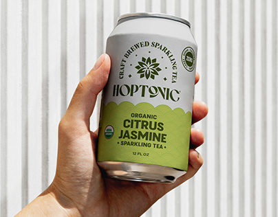 Sparkling tea can label packaging design – graphic design by Naveen Freelancer, Bengaluru